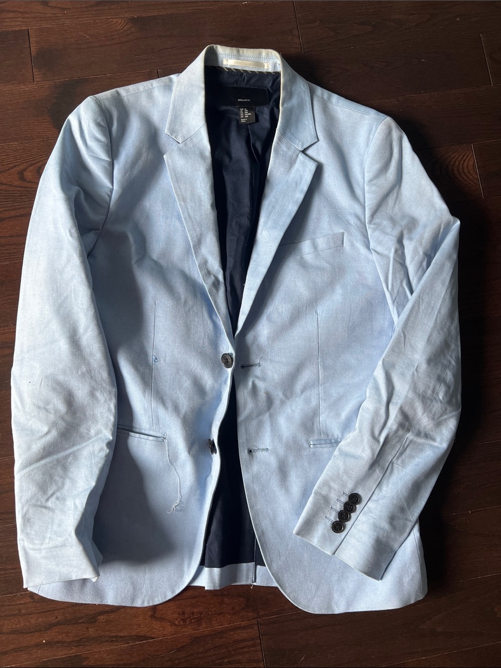 H&M Light Blue Men's Single-Breasted Blazer